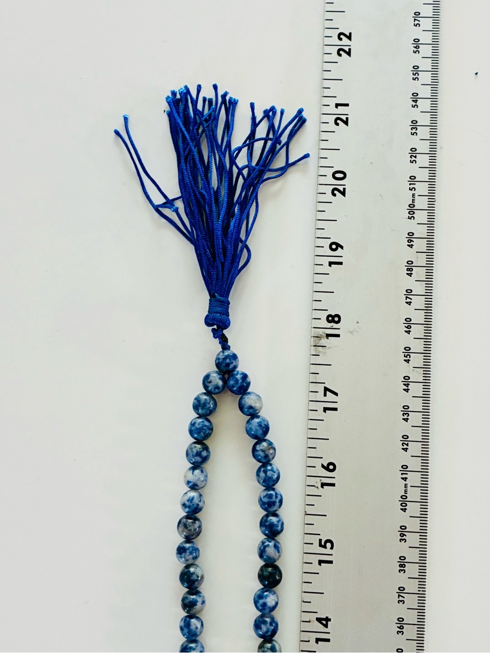 Stunning BL & WH Natural Stone Beaded Tassel Necklace Casual Everyday Elegant - Picture 10 of 13
